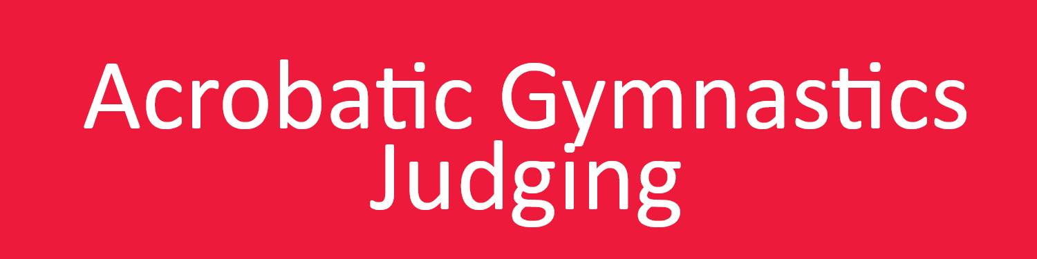 Acrobatic Gymnastics Judging